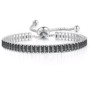 BOLO TENNIS BRACELET IN BLACK‎